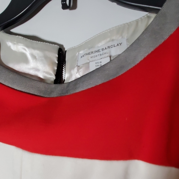 KATHERINE BARCLAY SZ 8 COLORBLOCK DRESS - Picture 4 of 9